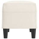 vidaXL krémszínű műbőr pad 70 x 35 x 41 cm