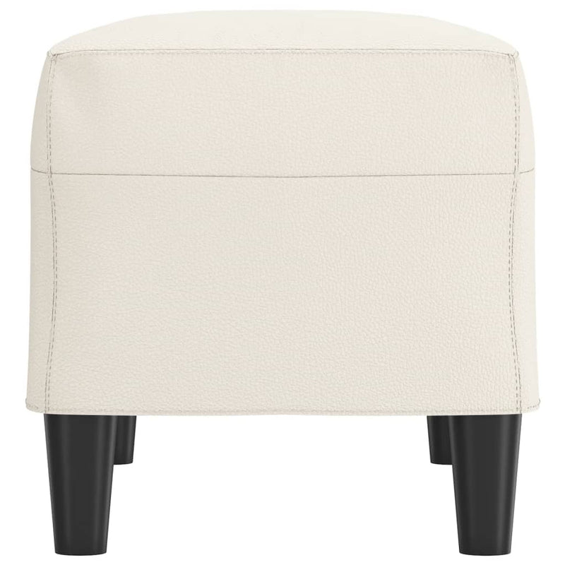 vidaXL krémszínű műbőr pad 70 x 35 x 41 cm