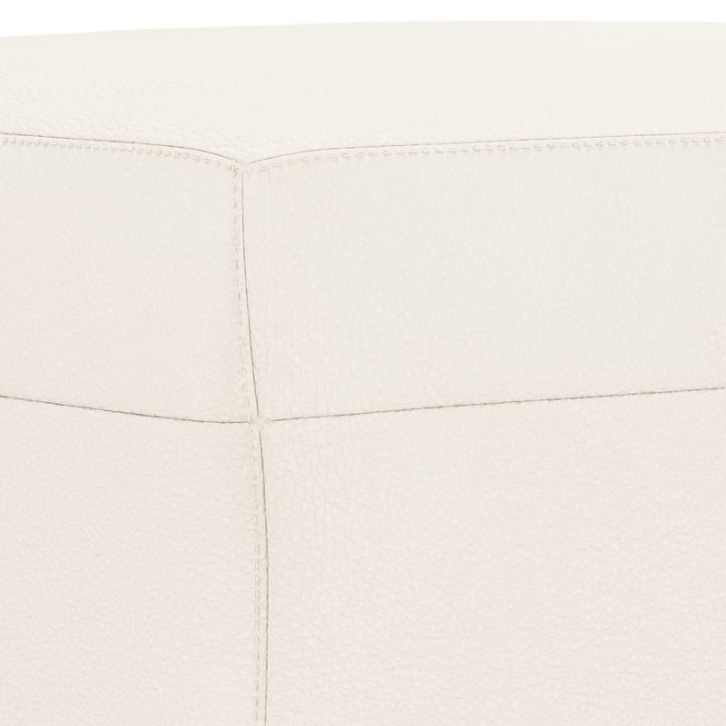 vidaXL krémszínű műbőr pad 70 x 35 x 41 cm