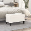 vidaXL krémszínű műbőr pad 70 x 35 x 41 cm