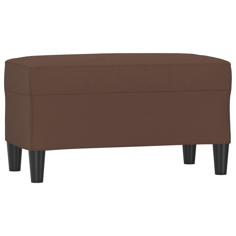 vidaXL barna műbőr pad 70 x 35 x 41 cm