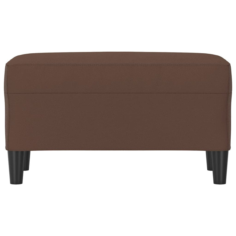 vidaXL barna műbőr pad 70 x 35 x 41 cm