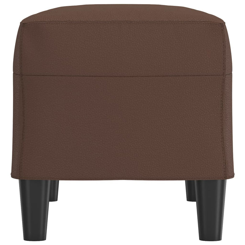 vidaXL barna műbőr pad 70 x 35 x 41 cm