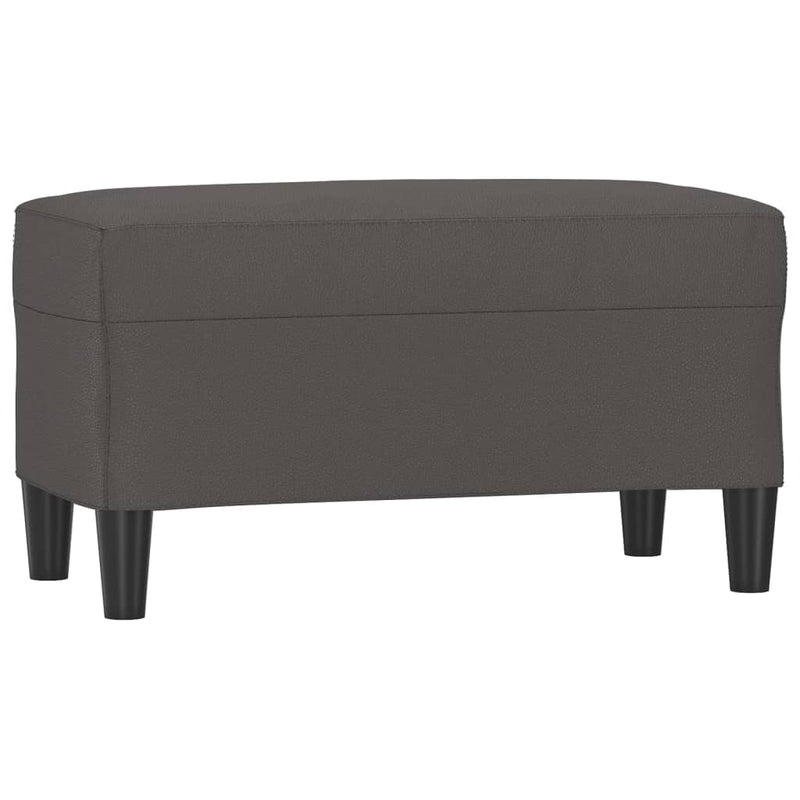 vidaXL szürke műbőr pad 70 x 35 x 41 cm
