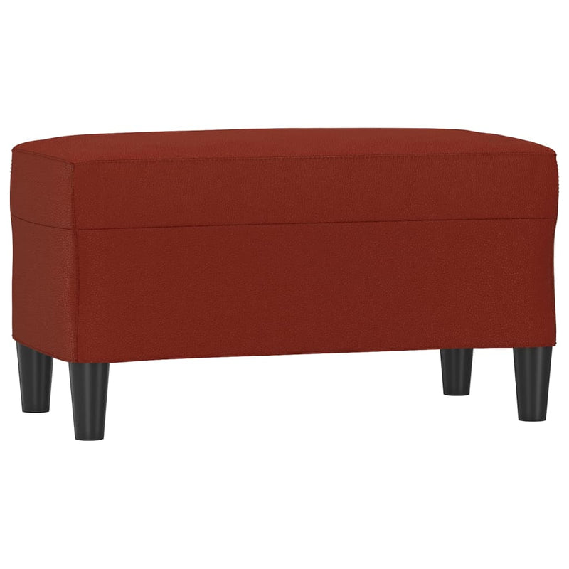 vidaXL bordó műbőr pad 70 x 35 x 41 cm