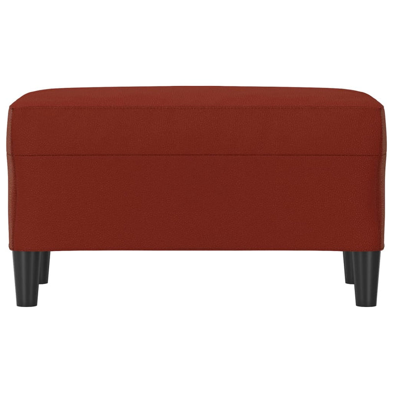 vidaXL bordó műbőr pad 70 x 35 x 41 cm