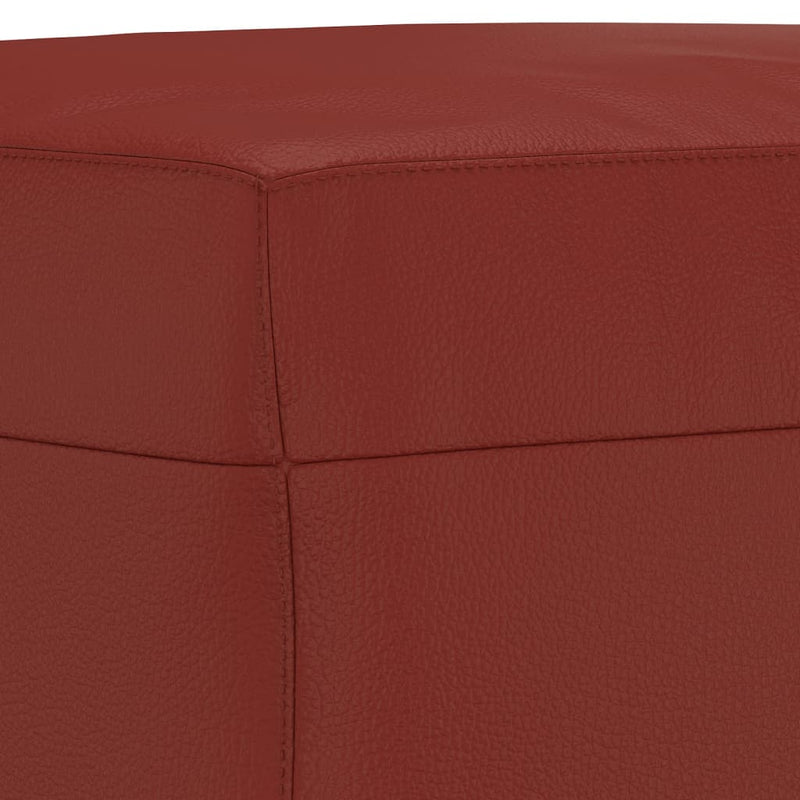 vidaXL bordó műbőr pad 70 x 35 x 41 cm