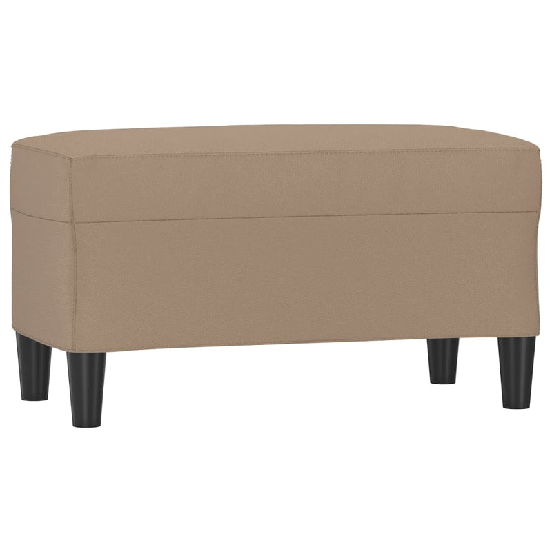 vidaXL kávészínű műbőr pad 70 x 35 x 41 cm
