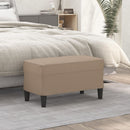 vidaXL kávészínű műbőr pad 70 x 35 x 41 cm