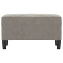 vidaXL világosszürke bársony pad 70x35x41 cm