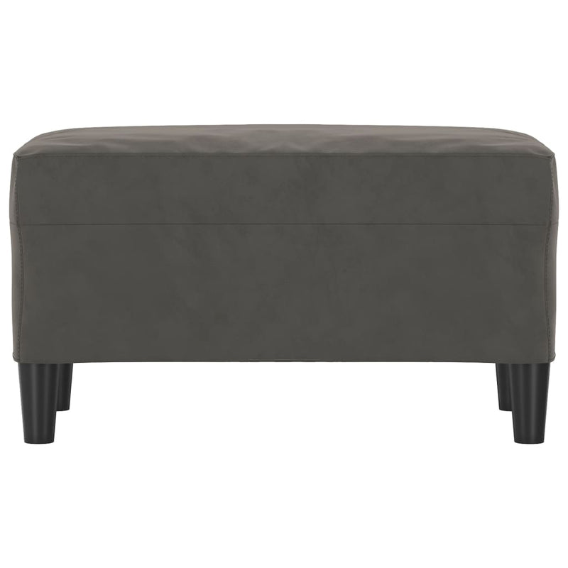 vidaXL sötétszürke bársony pad 70x35x41 cm
