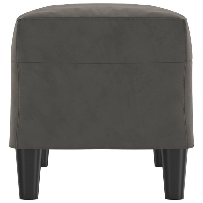vidaXL sötétszürke bársony pad 70x35x41 cm