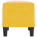 vidaXL sárga bársony pad 70x35x41 cm