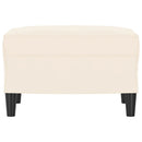 vidaXL krémszínű bársony pad 70 x 35 x 41 cm