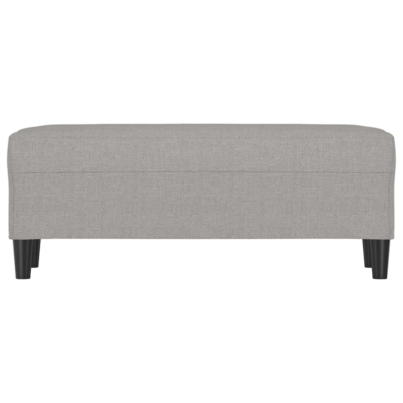 vidaXL világosszürke szövet pad 100 x 35 x 41 cm