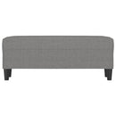 vidaXL sötétszürke szövet pad 100x35x41 cm