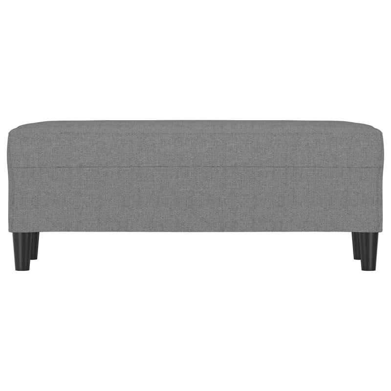vidaXL sötétszürke szövet pad 100x35x41 cm