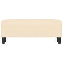 vidaXL krémszínű szövet pad 100 x 35 x 41 cm