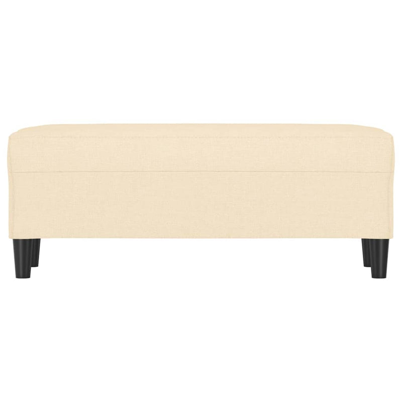 vidaXL krémszínű szövet pad 100 x 35 x 41 cm