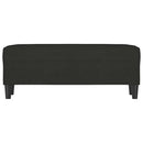 vidaXL fekete szövet pad 100 x 35 x 41 cm