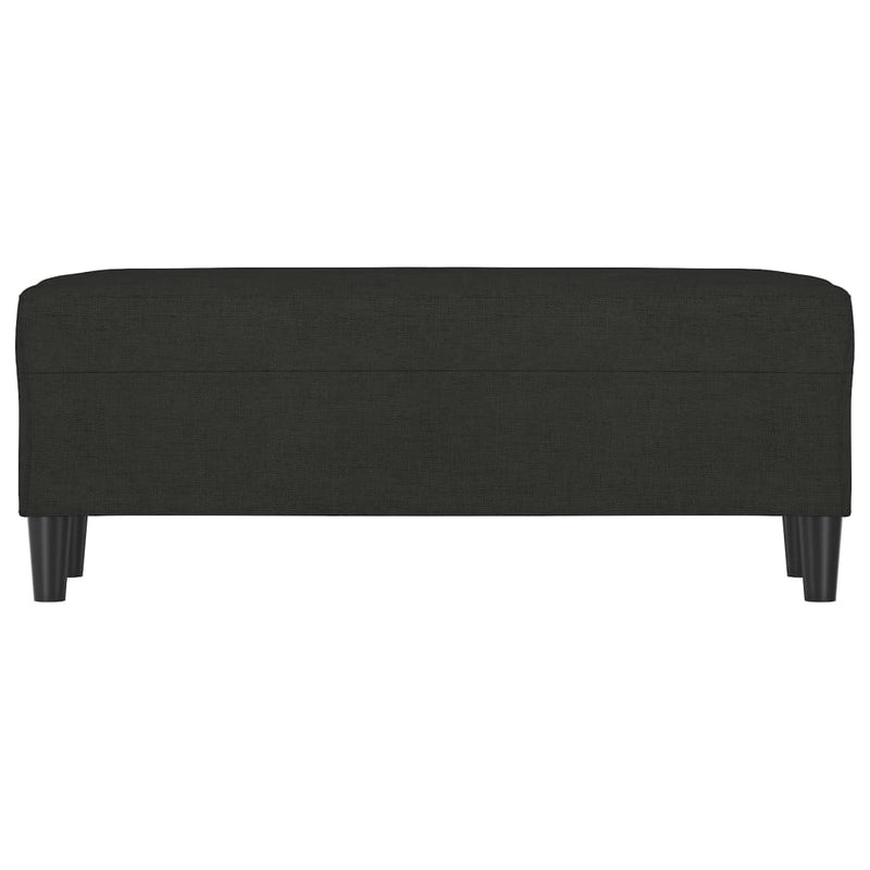 vidaXL fekete szövet pad 100 x 35 x 41 cm