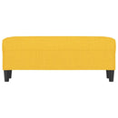 vidaXL világossárga szövet pad 100 x 35 x 41 cm