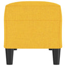 vidaXL világossárga szövet pad 100 x 35 x 41 cm