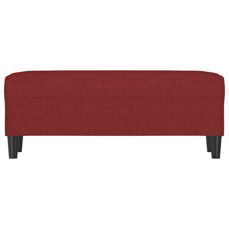 vidaXL bordó szövet pad 100 x 35 x 41 cm