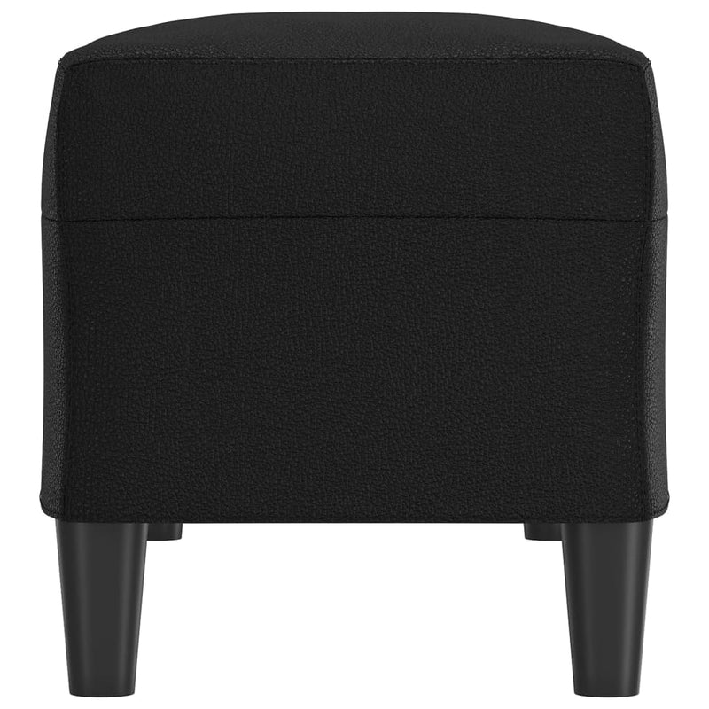 vidaXL fekete műbőr pad 100 x 35 x 41 cm