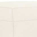 vidaXL krémszínű műbőr pad 100 x 35 x 41 cm