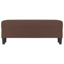 vidaXL barna műbőr pad 100 x 35 x 41 cm