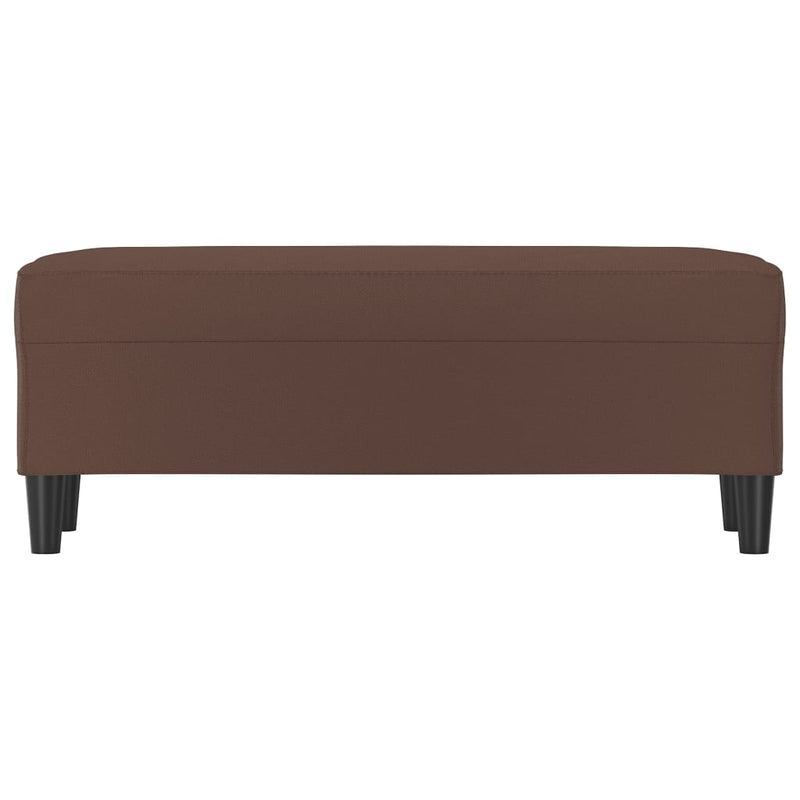 vidaXL barna műbőr pad 100 x 35 x 41 cm