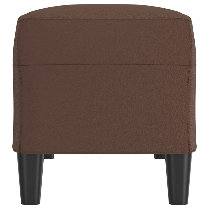 vidaXL barna műbőr pad 100 x 35 x 41 cm