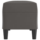 vidaXL szürke műbőr pad 100 x 35 x 41 cm