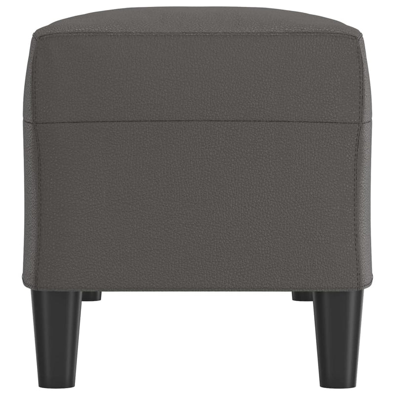 vidaXL szürke műbőr pad 100 x 35 x 41 cm
