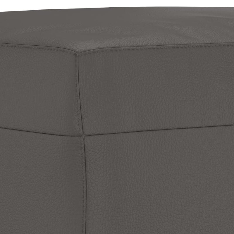 vidaXL szürke műbőr pad 100 x 35 x 41 cm