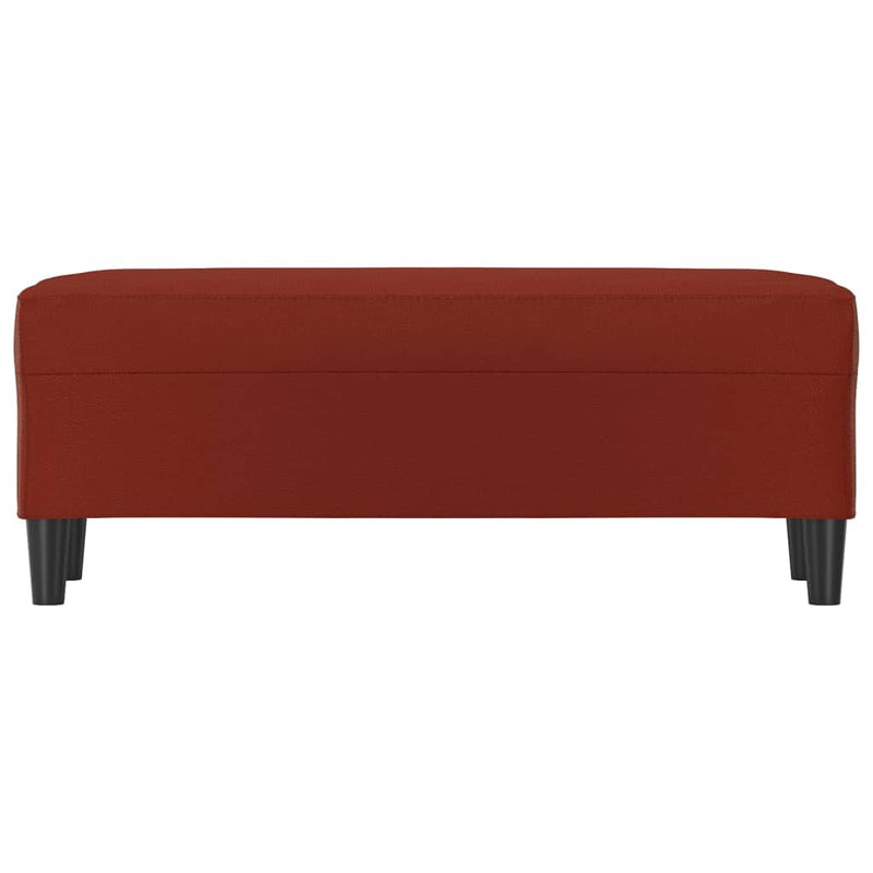 vidaXL bordó műbőr pad 100 x 35 x 41 cm