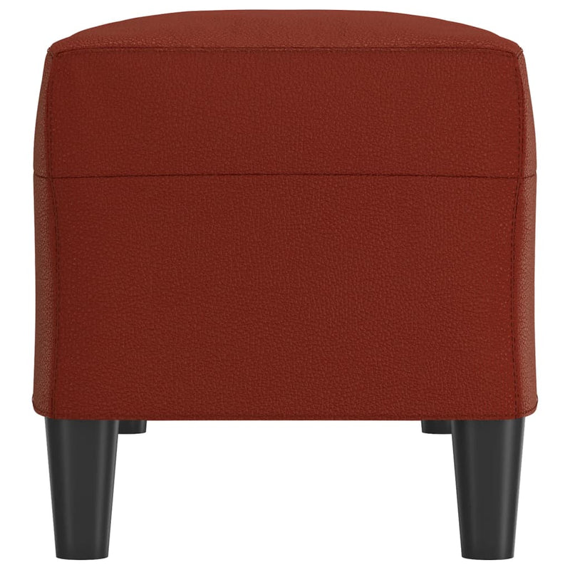 vidaXL bordó műbőr pad 100 x 35 x 41 cm