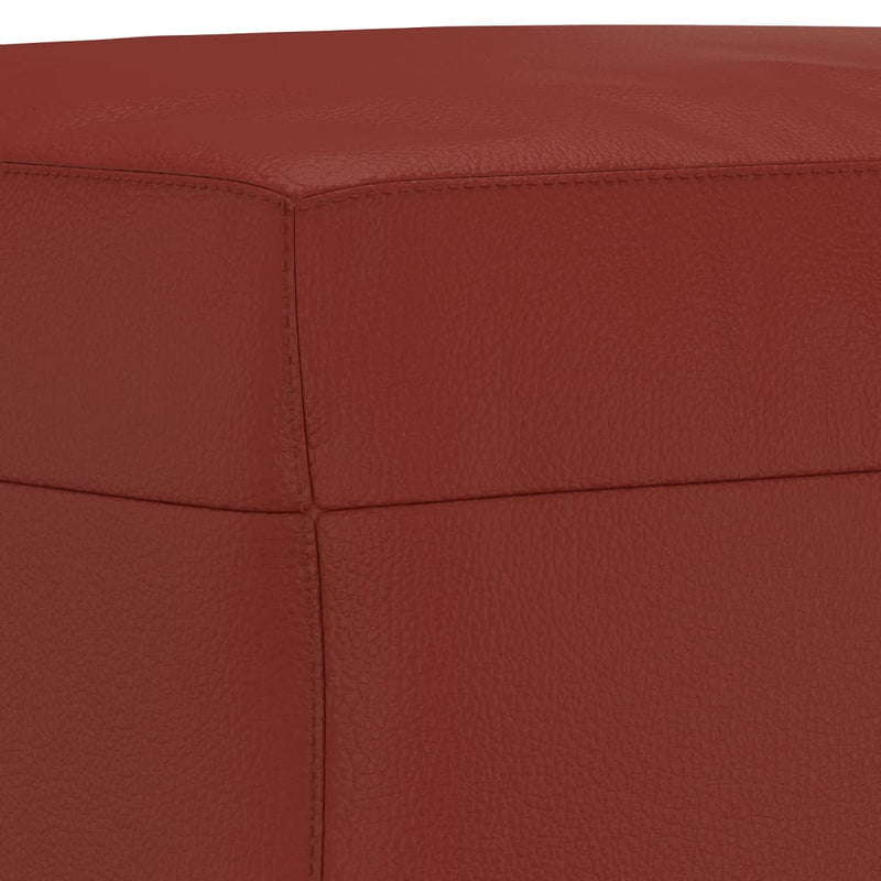 vidaXL bordó műbőr pad 100 x 35 x 41 cm