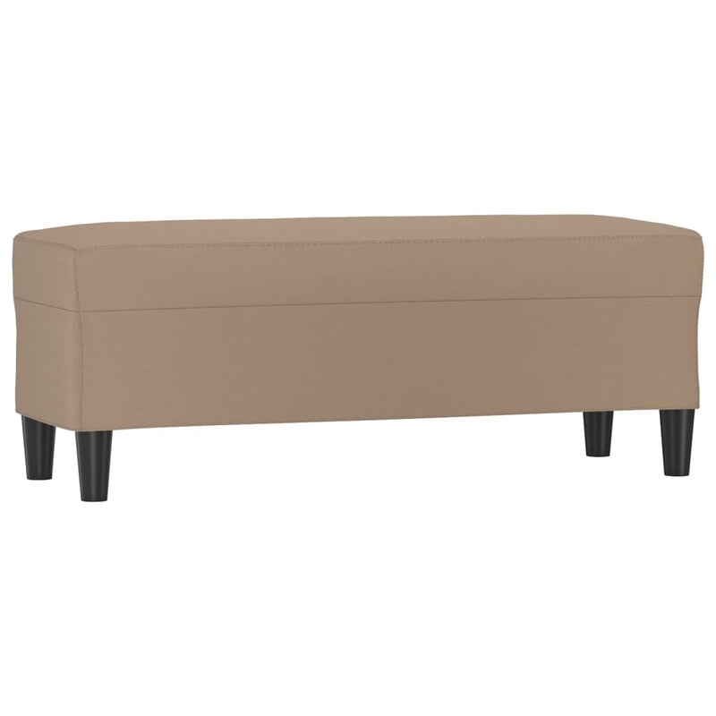 vidaXL kávészínű műbőr pad 100 x 35 x 41 cm