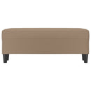 vidaXL kávészínű műbőr pad 100 x 35 x 41 cm