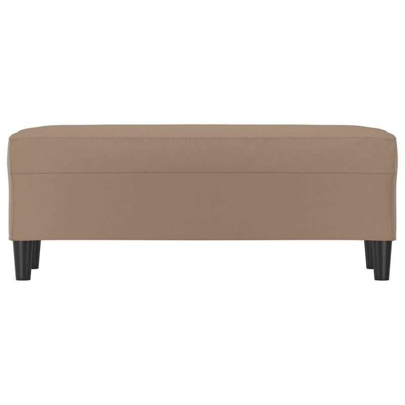 vidaXL kávészínű műbőr pad 100 x 35 x 41 cm