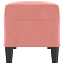 vidaXL rózsaszín bársony pad 100 x 35 x 41 cm