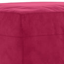 vidaXL bordó bársony pad 100x35x41 cm