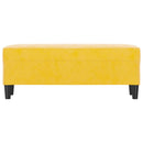 vidaXL sárga bársony pad 100 x 35 x 41 cm