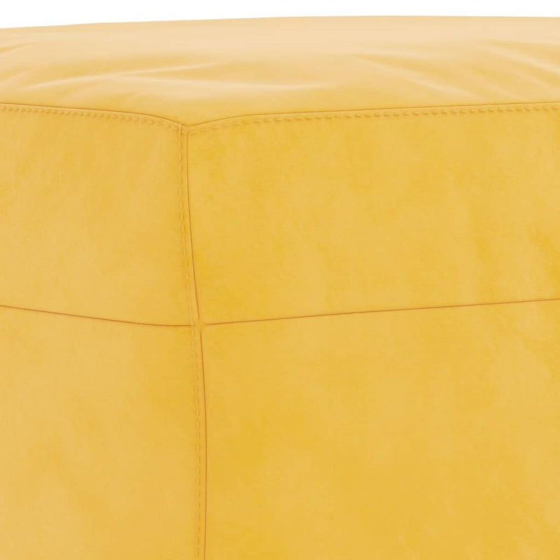 vidaXL sárga bársony pad 100 x 35 x 41 cm
