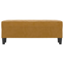 vidaXL barna bársony pad 100 x 35 x 41 cm