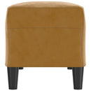 vidaXL barna bársony pad 100 x 35 x 41 cm