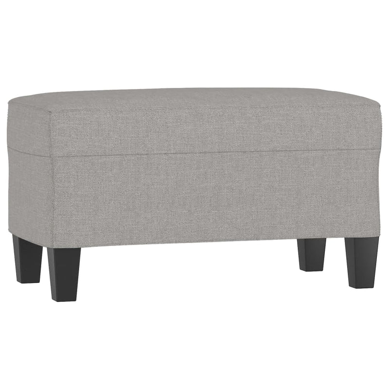 vidaXL világosszürke szövet pad 70 x 35 x 41 cm