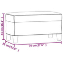 vidaXL világosszürke szövet pad 70 x 35 x 41 cm